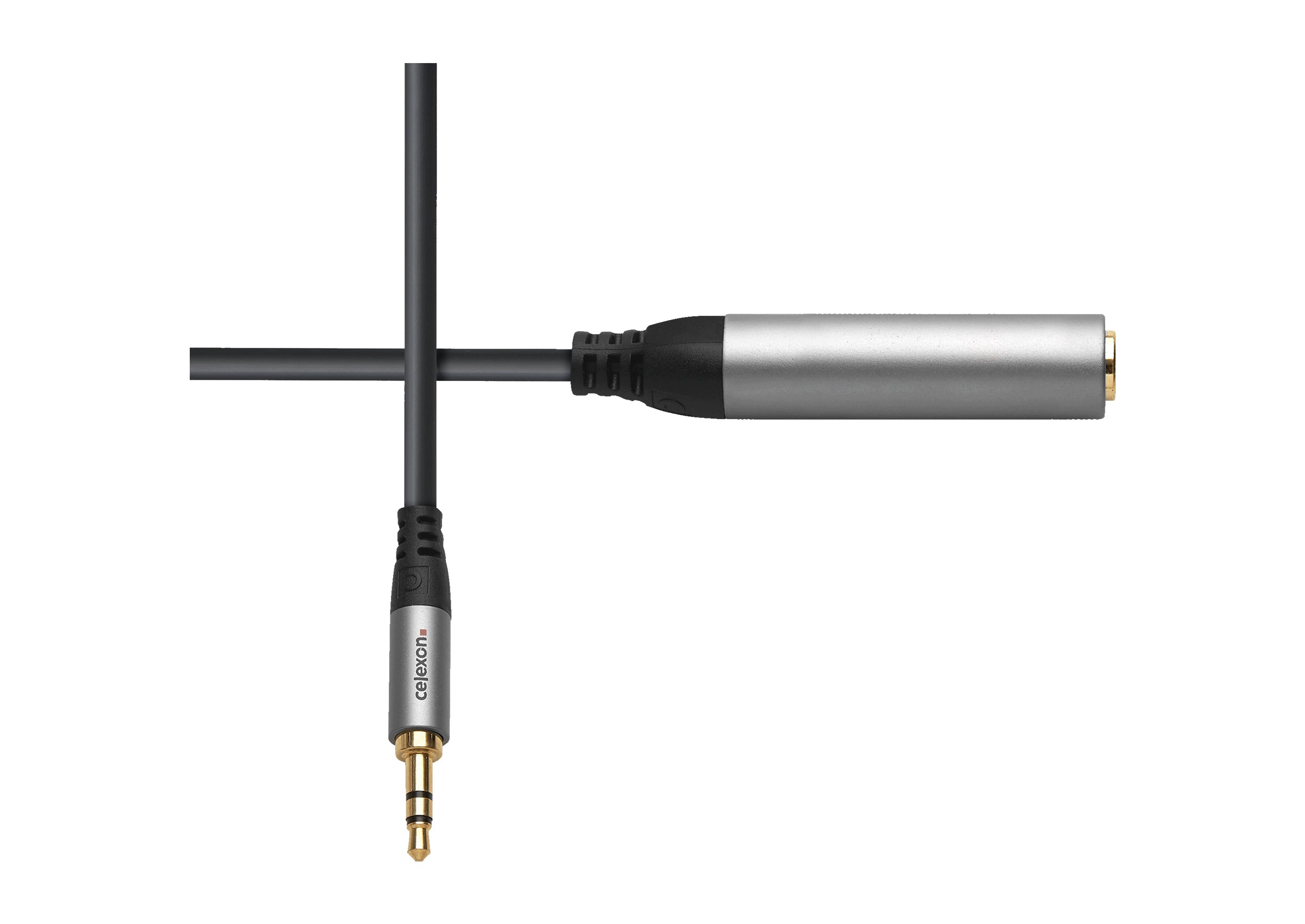 celexon 3,5mm Stereo Klinke auf 6,3mm Stereo Klinke M/F Audioadapter 0,25m - Professional Line