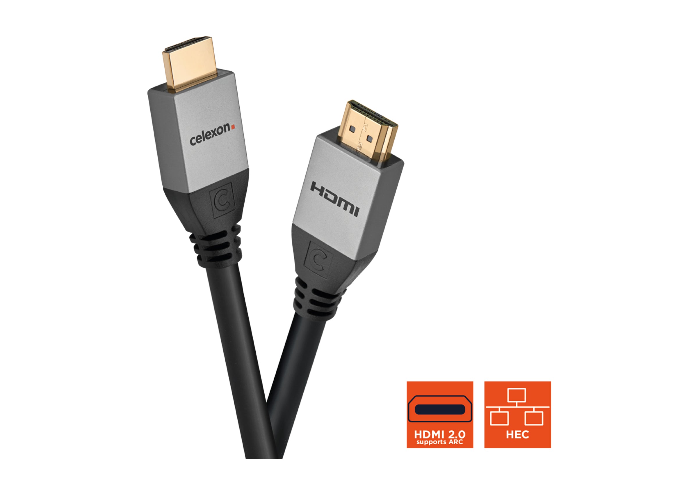 celexon HDMI Kabel mit Ethernet - 2.0a/b 4K - Professional Line