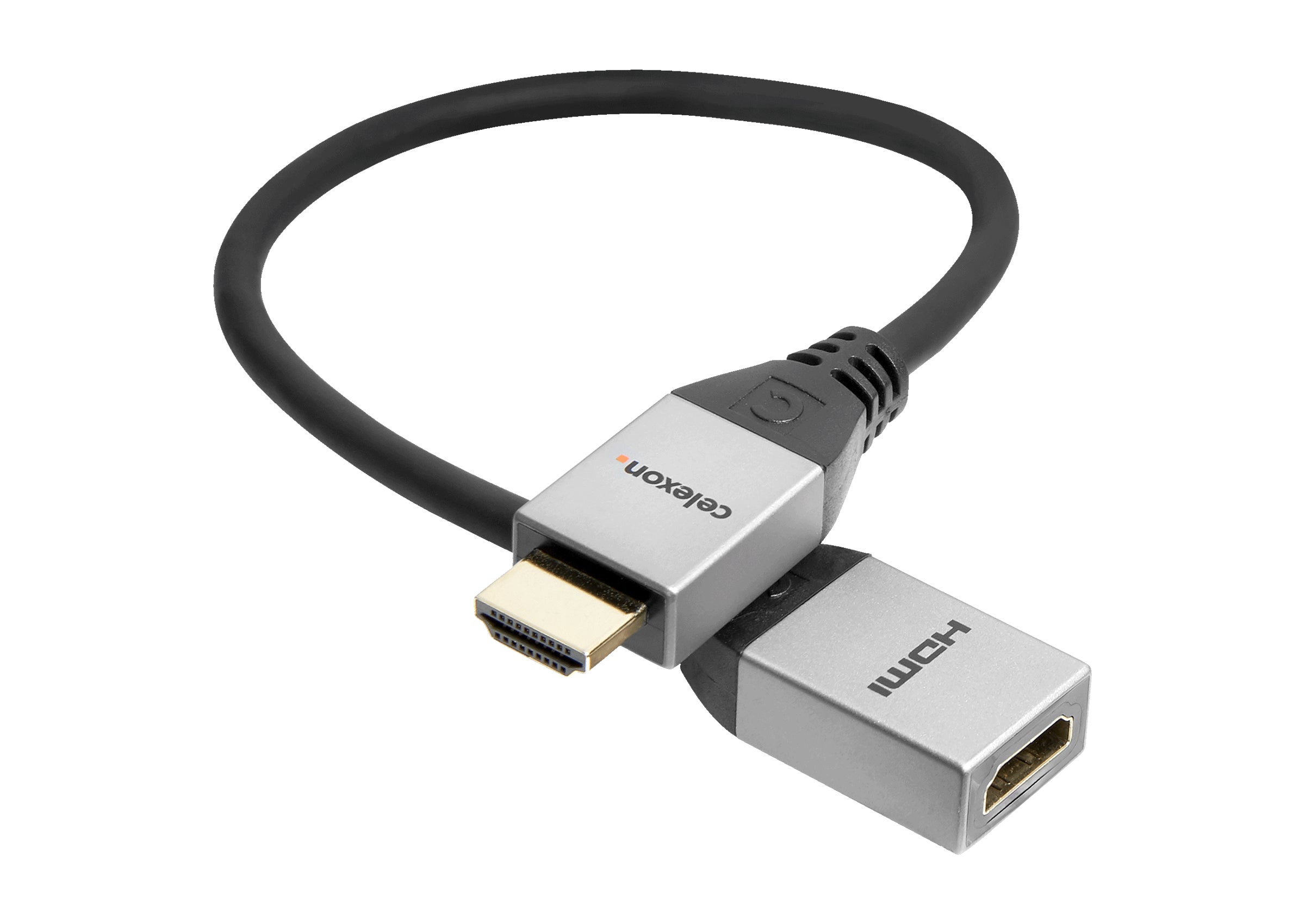 celexon HDMI M/F Adapter mit Ethernet - 2.0a/b 4K 0,25m - Professional Line